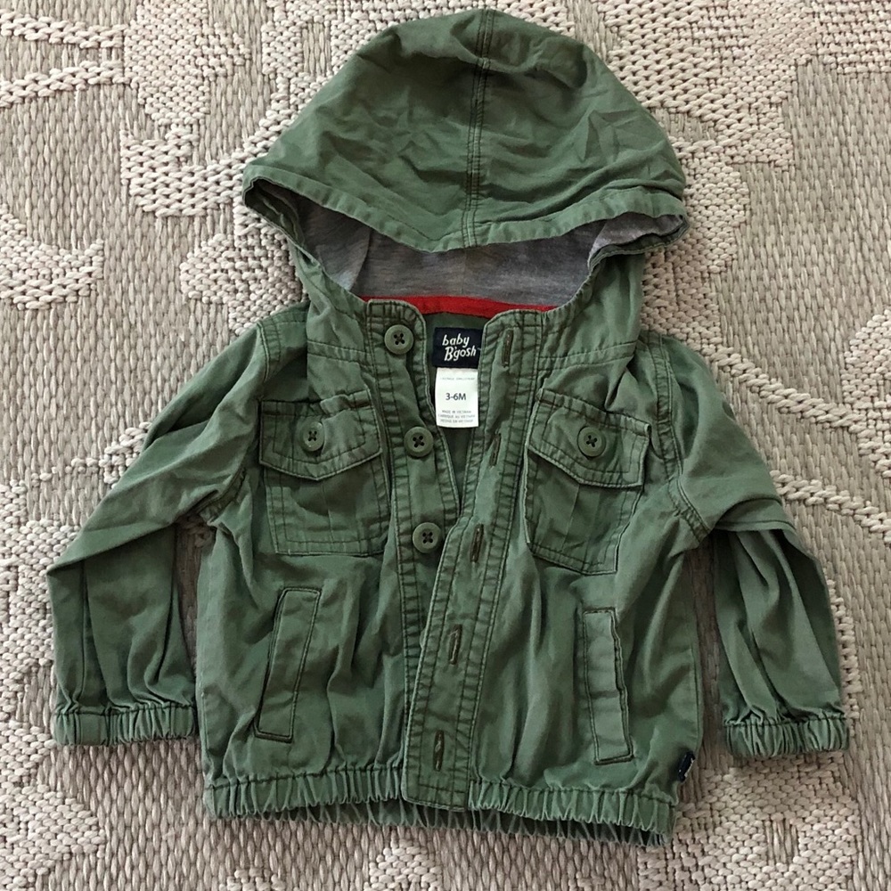 Baby B’Gosh Button Up Hooded Field Jacket